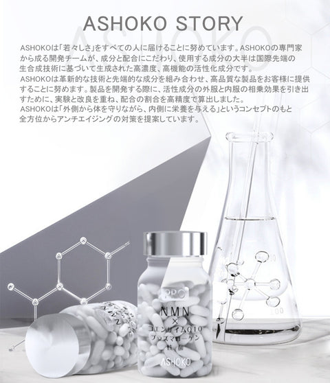 Ashoko Pro 高濃度NMNカプセル12,000mg（特別割引中）